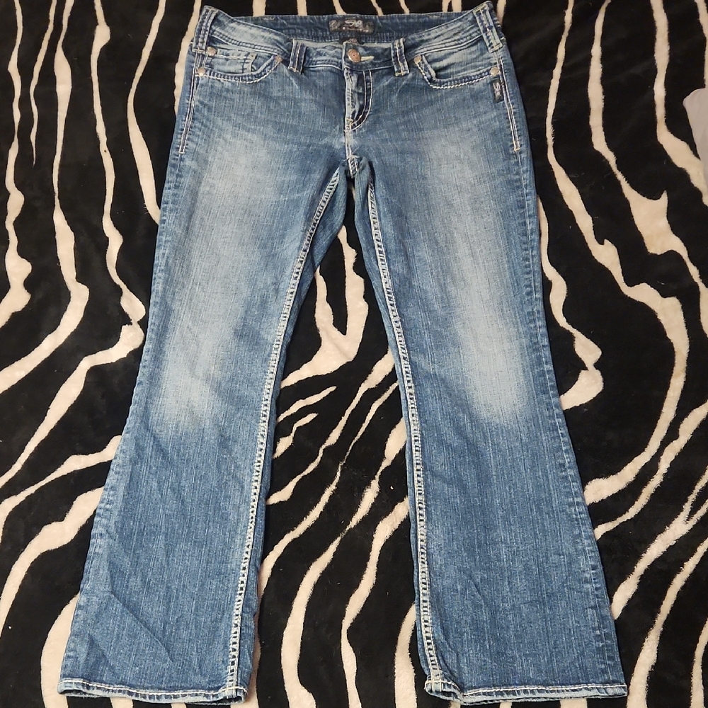 Silver Jeans Women's Light Blue Boot Cut Jeans